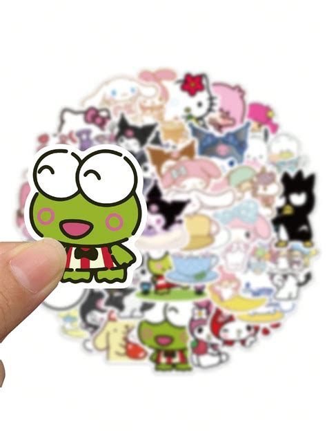 Sanrio 50 Pegatinas De Vinilo Con Licencia Oficial Impermeables