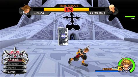 Kingdom Hearts HD 2 5 Remix Luxord Level 1 Critical Mode YouTube