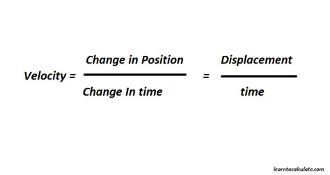 How To Calculate Velocity