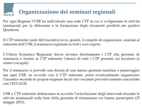 La Struttura E Lorganizzazione Dei Seminari Regionali Ppt Scaricare