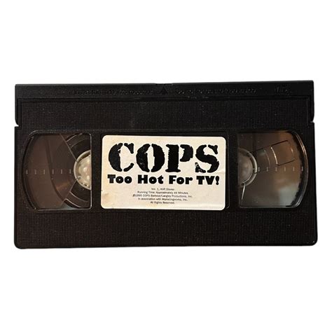 Cops Too Hot For TV VHS Tape Etsy