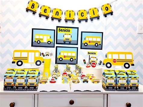 Festa Tema Onibus Compre Produtos Personalizados No Elo7