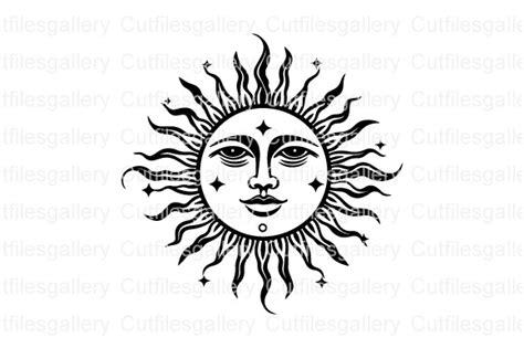 Sun Celestial Svg Sun Svg Graphic By Cutfilesgallery · Creative Fabrica