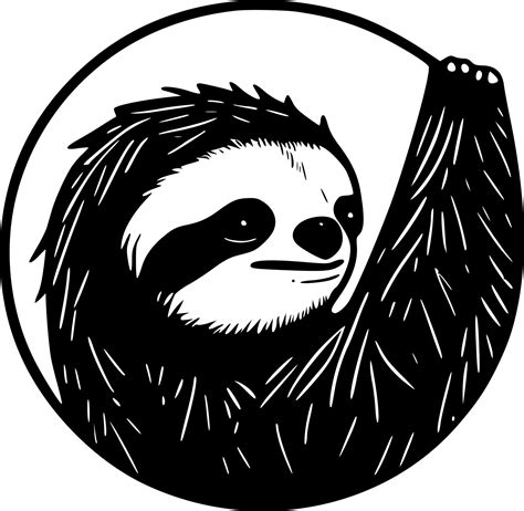 Sloth Minimalist And Simple Silhouette Vector Illustration 24570633