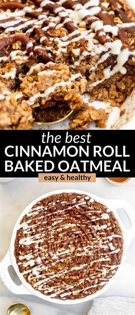 Baked Cinnamon Roll Oatmeal Artofit