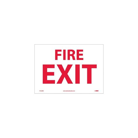 Accuformnmc Mext Safety Sign Fire Exit