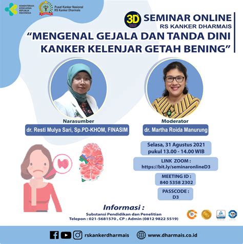 Webinar Mengenal Gejala Dan Tanda Dini Kanker Kelenjar Getah Bening