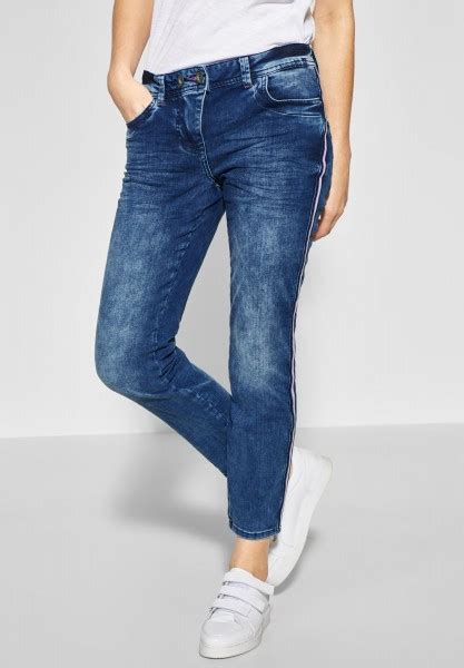 CECIL 7 8 Jeans Scarlett In Mid Blue Used Wash B372089 10320 CONCEPT Mode