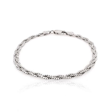 Bracelet Femme Carador Maille Tress E Argent