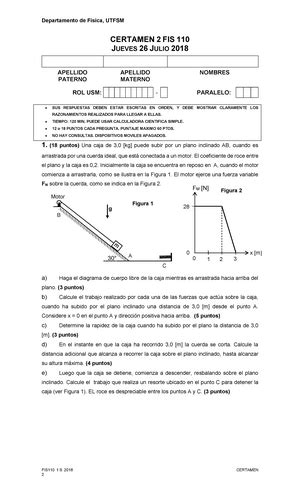 Gu A Din Mica Traslacional Ejercicios Propuestos Universidad T