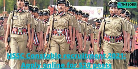 PPT HSSC Constable Recruitment 2021 Apply Online For 520 Posts