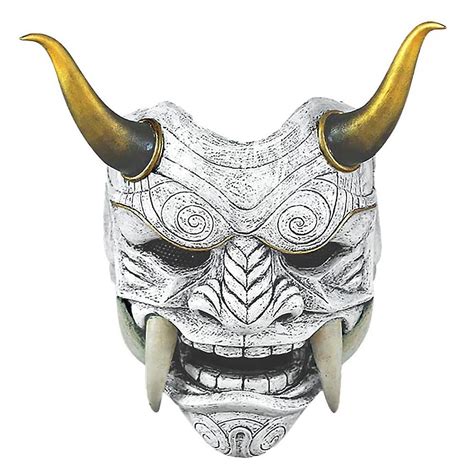 Samurai Oni Maske Japanische Hannya Kopfbedeckung Maske Halloween Cosplay Kostüm Party Requisite