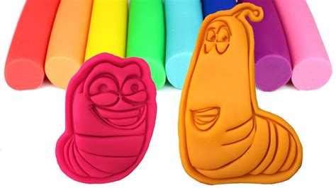 Korean Animation Larva Play Doh Cookie Cutters And Toys Youtube