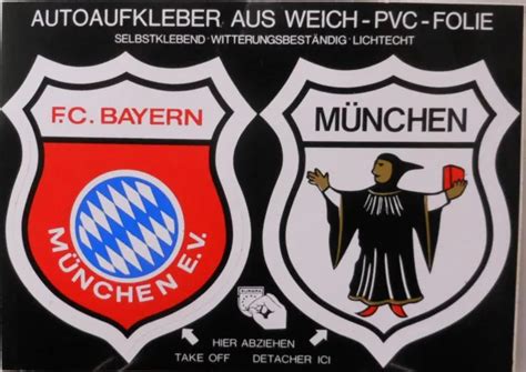 Aufkleber Fc Bayern Ca 1978 Altes Wappen Und Stadtwappen München