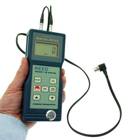 Reed Tm Ultrasonic Thickness Gauge And Probe With Velocity Obiat