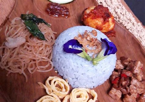 Resep Nasi Uduk Bunga Telang Oleh Adlina Cookpad