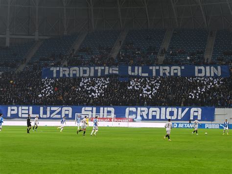 Ultrașii lui FC U Craiova 1948 și au anunțat prezența în Giulești la