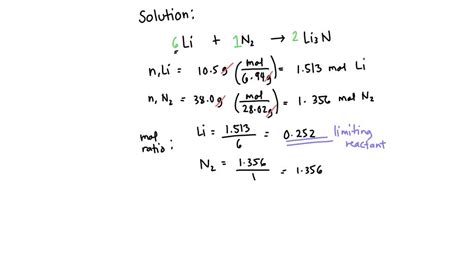 Solved When Heated Lithium Reacts With Nitrogen Gas To Form Lithium