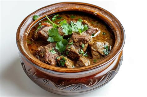 Tradición culinaria armenia el Khash el estofado de carne de res rico y