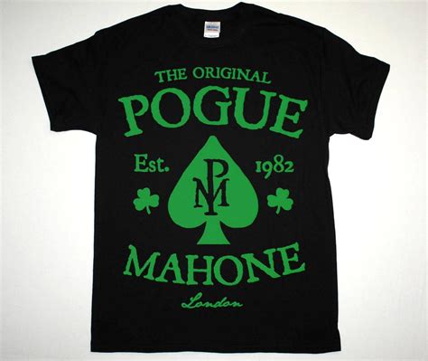 THE POGUES POGUE MAHONE IRISH PUNK FOLK ROCK SHANE MCGOWAN NEW BLACK T