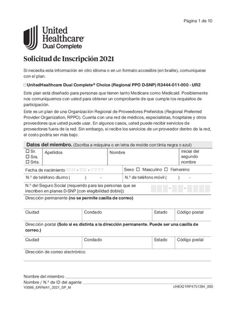 Fillable Online Enrollment Request Form Es Uhccommunityplan