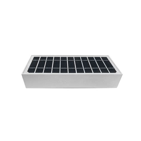 Artefacto Exterior Solar De Pared Blanco Con Sensor De Movimiento 6W