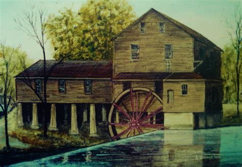 History of a Painting - Pigeon Forge Grist Mill