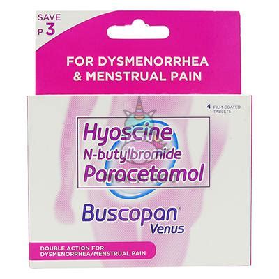 Buscopan Venus Antispasmodic Analgesic Film Coated Tablet 10 Mg 500