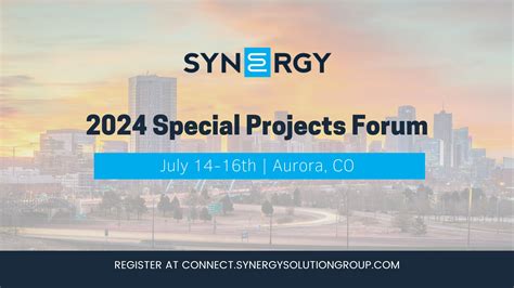 Special Projects Forum Synergy Solution Group