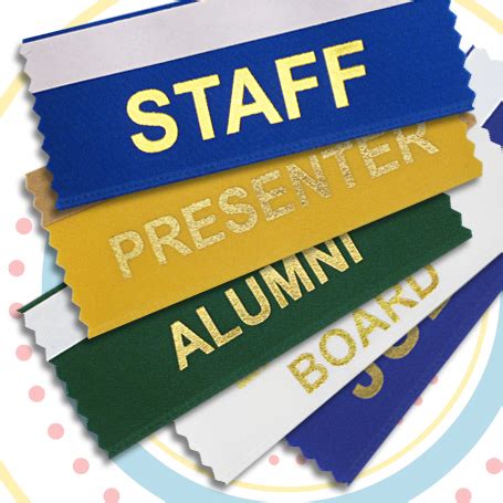 Convention & Conference Badge Ribbons - Ribbon Impressions