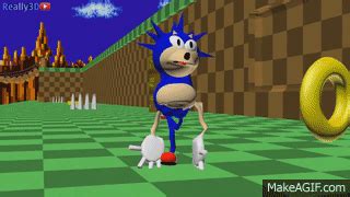 Realistic 3D Sonic on Make a GIF