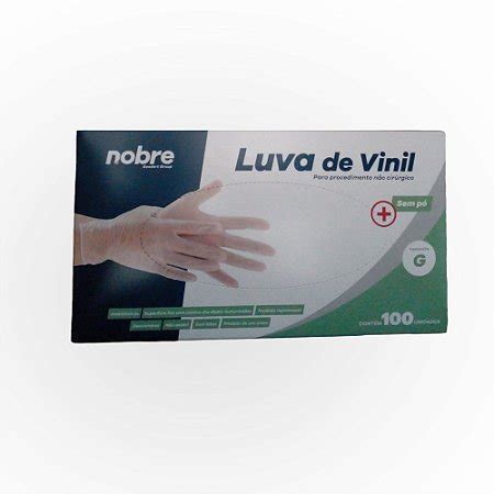 Luva Vinil Sem Po G P Proced Nao Cirurgico C 100unid Nobre