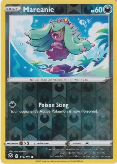 Mareanie Reverse Pokemon Enkeltkort Fra Swsh Silver Tempest