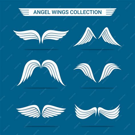 Premium Vector | White Angel Wings