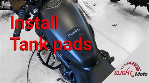 Honda Rebel Tank Pads Install Youtube