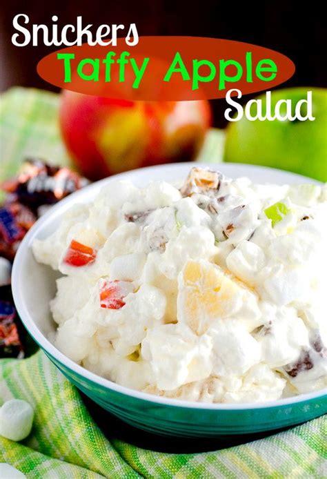 Snickers Bar Taffy Apple Salad Recipe