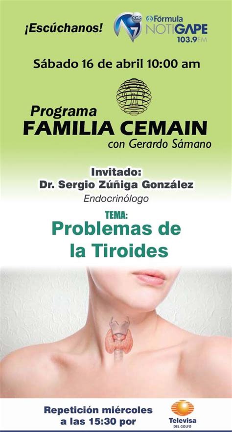 En Nuestro Programa Familia Cemain Hablaremos De Problemas De La