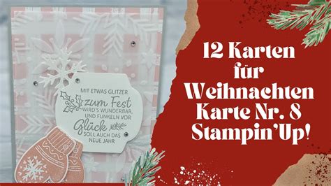 Karten F R Weihnachten Karte Nr Feierliche Anh Nger Stampin Up