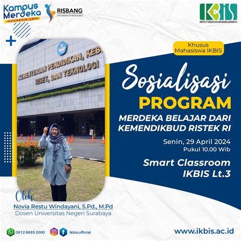 Sosialisasi Program Merdeka Belajar Kemendikbud Ristek RI Institut