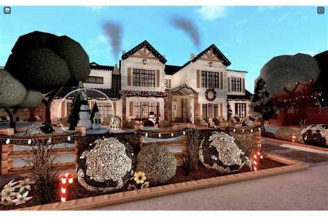 Top 100 Bloxburg Christmas Builds Winter House Exterior Winter House House Design Photos