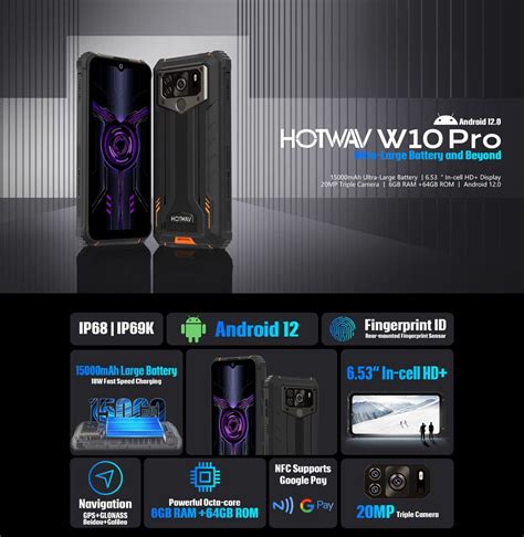 HOTWAV presenta el nuevo W10 Pro: El teléfono con 15000 mAh de batería ...