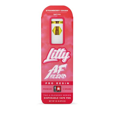 Litty Thc A Sativa Strawberry Cough Disposable Vape Pen