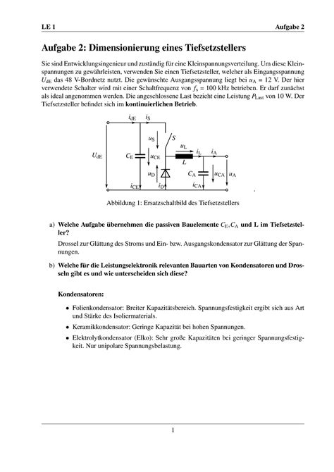 LE1 Übung Aufgabe 2 lsg Wintersemester 22 23 Aufgabe 2