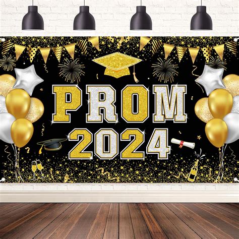 Prom 2024 Banner Backdrop Prom 2024 Decorations 2024