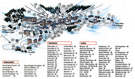 All La Plagne Maps Ski Piste Maps Walking Trails And More 2023