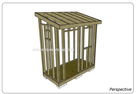 4x8 Lean To Shed Plans Free | Materials List | DIY