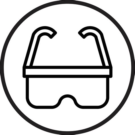 Safety Glasses Vector Icon Style 22744887 Vector Art At Vecteezy