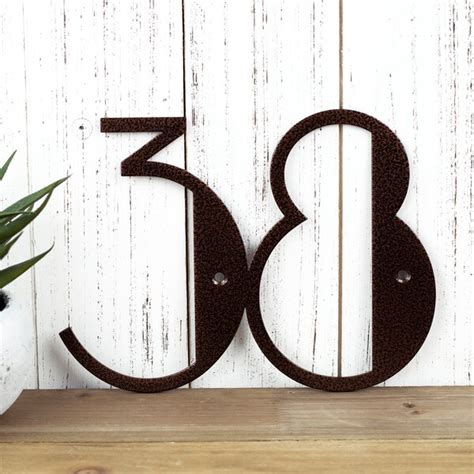 Small Metal Numbers - Etsy