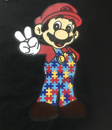 Autism Mario Etsy