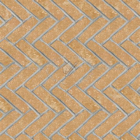 Cotto Paving Herringbone Outdoor Texture Seamless